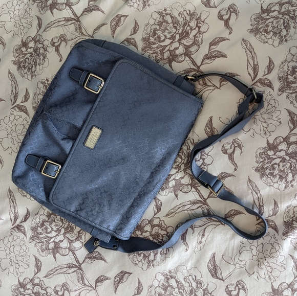 COACH Baby Blue Laptop or Baby Bag - Picture 1 of 9